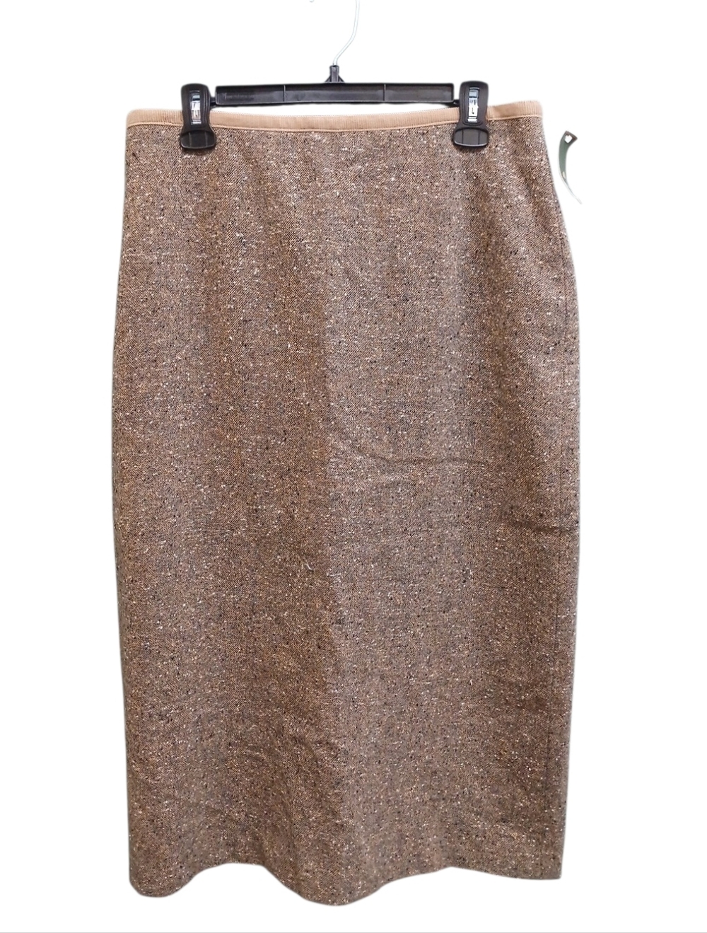 Henry White NWT Vintage Wool Tweed Pencil Skirt Brown Size 12